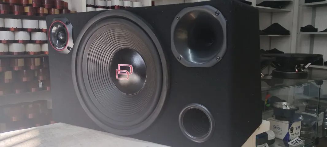  CAIXA TRIO COM SUB 800RMS 15 POL