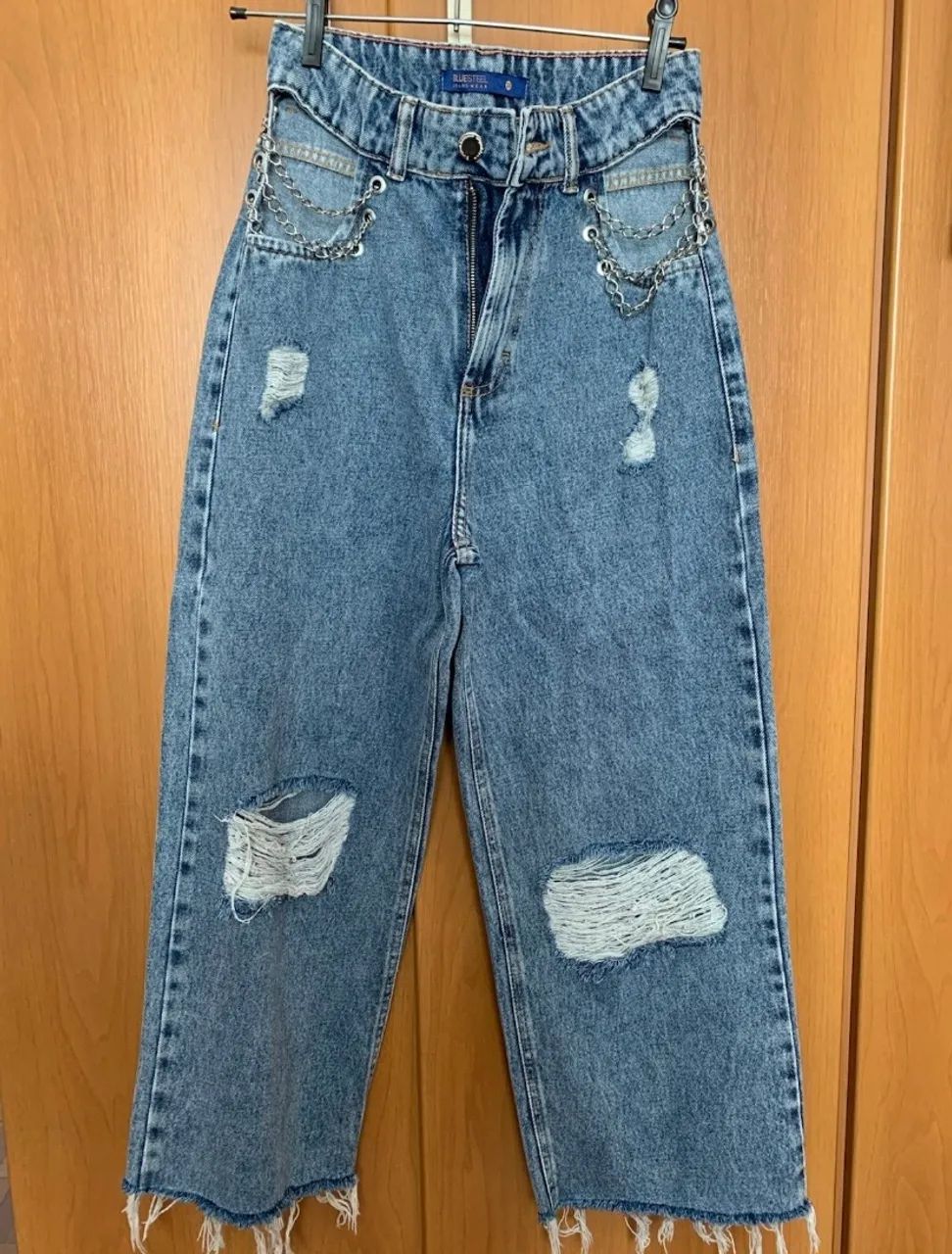 Calça jeans destroyed  - Foto 2