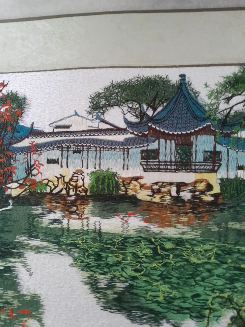 Gravura bordada Chinesa original - Foto 2
