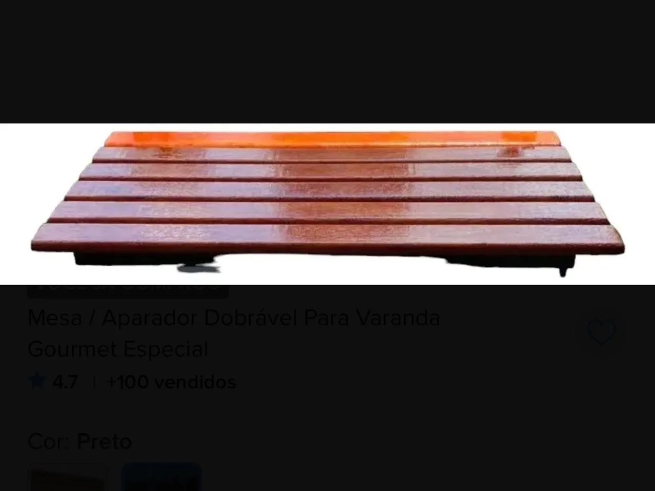 Mesa dobrável para varanda - Foto 3