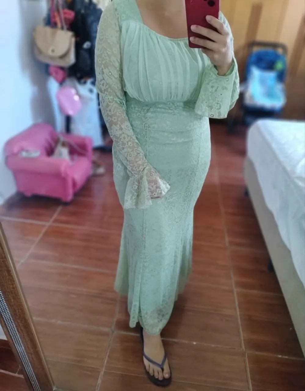 Vestido novo de renda 
