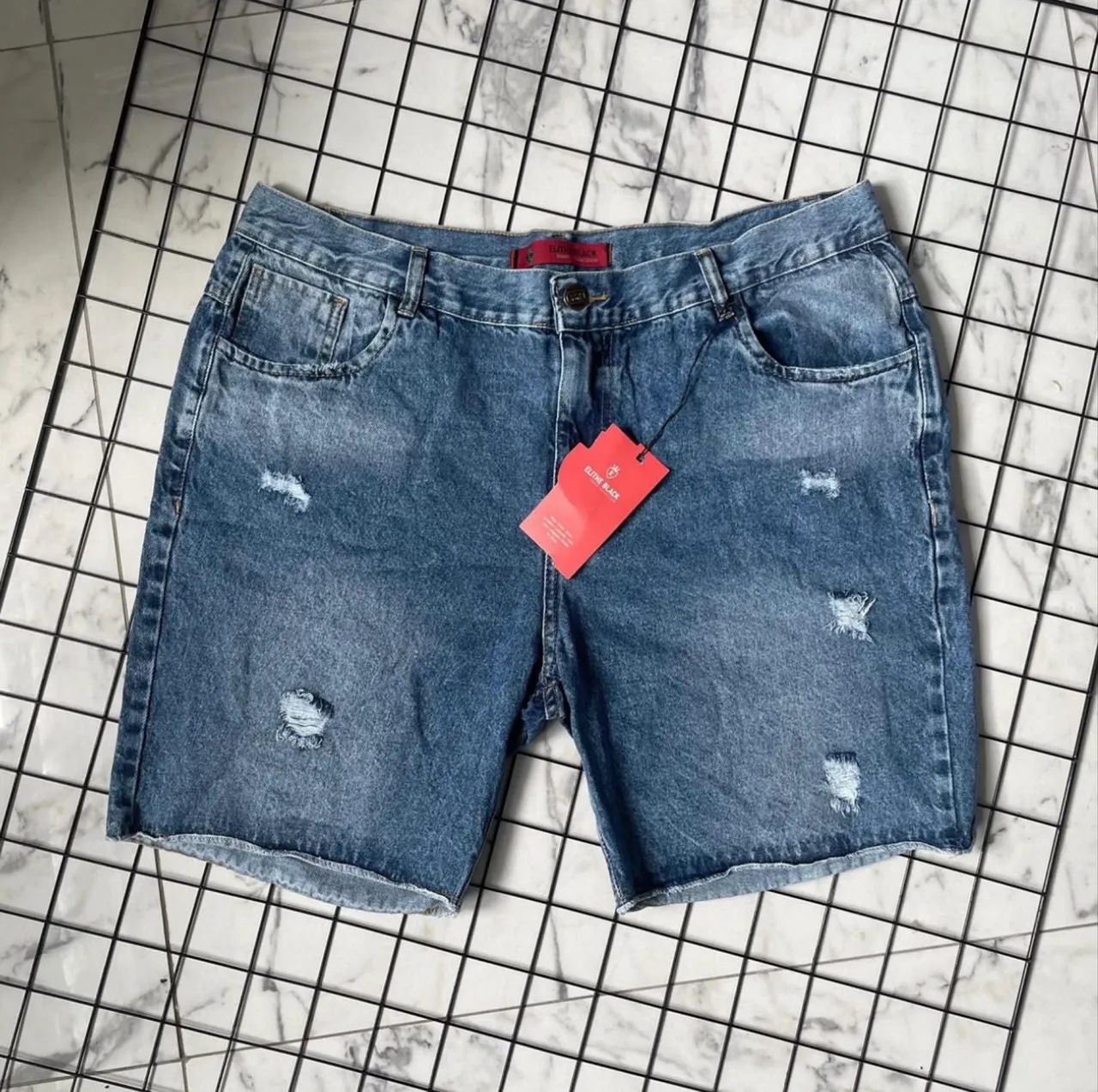 Bermuda jeans elithe black original  - Foto 4