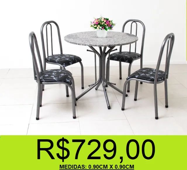 mesa de granito - completa - compre hoje e receba em até 72 horas 