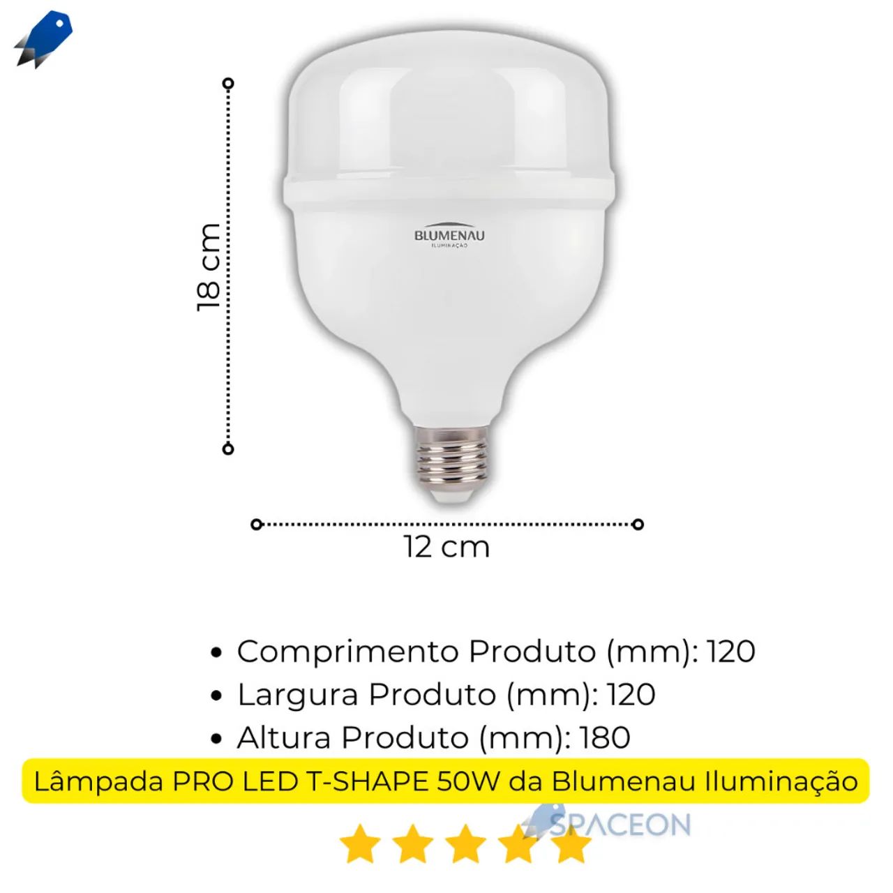Lâmpada Led 50W