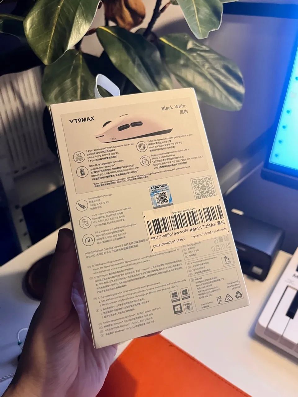 Mouse Rapoo VT2 MAX NOVO - Foto 4