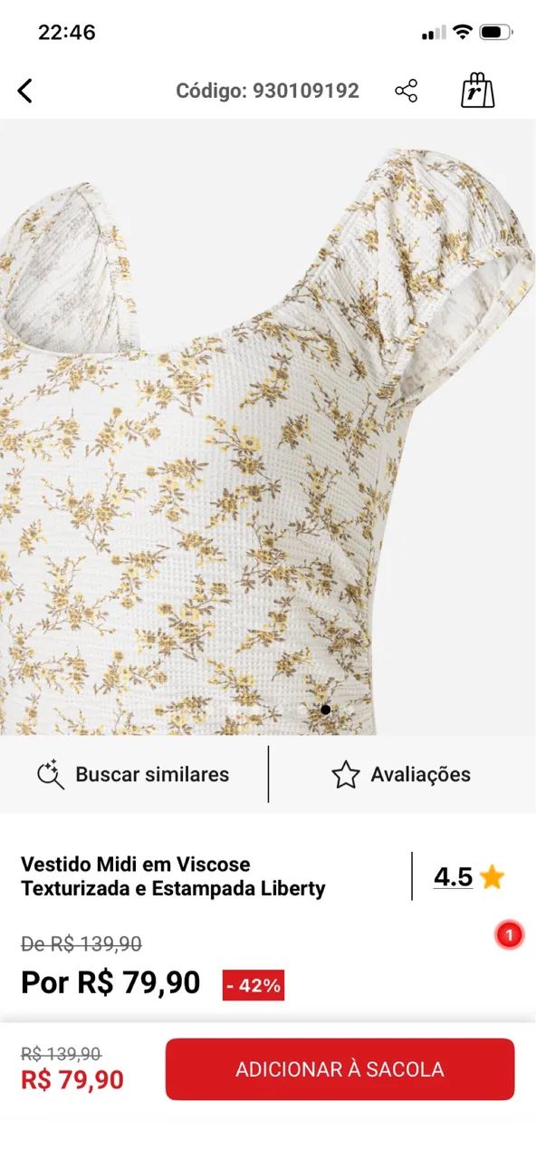 Vestido delicado com flores  - Foto 5