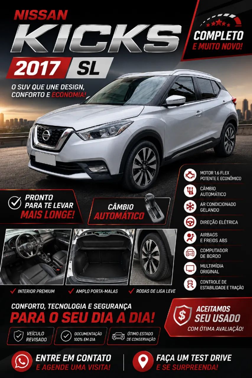 Nissan Kicks KICKS SL 1.6 16V FlexStar 5p Aut. 2017