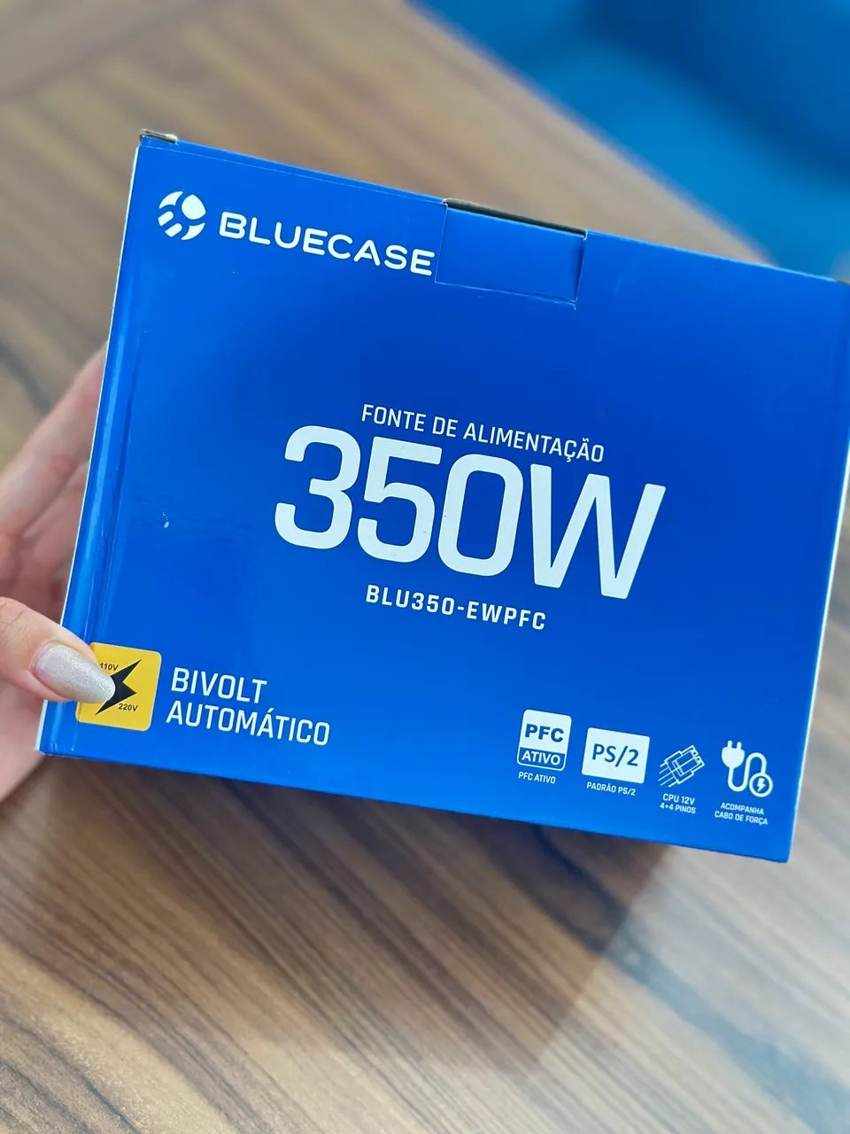 FONTE DE ALIMENTAÇÃO ATX PS/2 350w BLU35 - EWPFC - Foto 2
