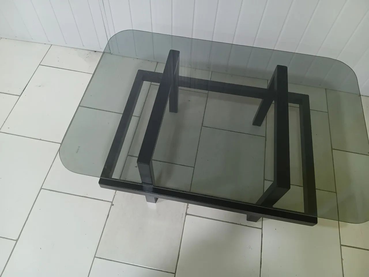 Mesa de centro de metalon e vidro  - Foto 2