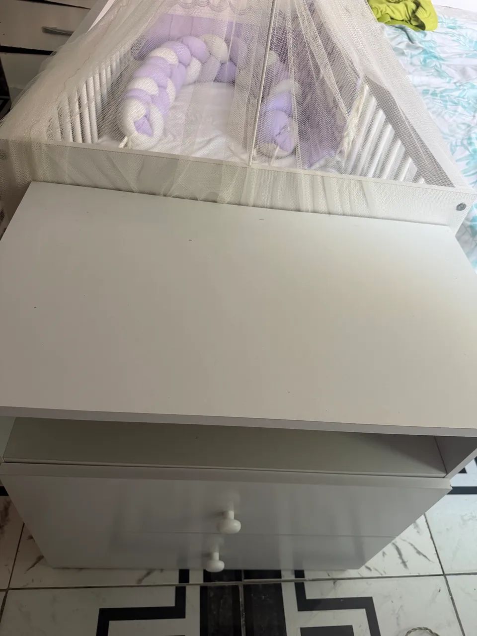 Berço com mini cômoda  - Foto 3