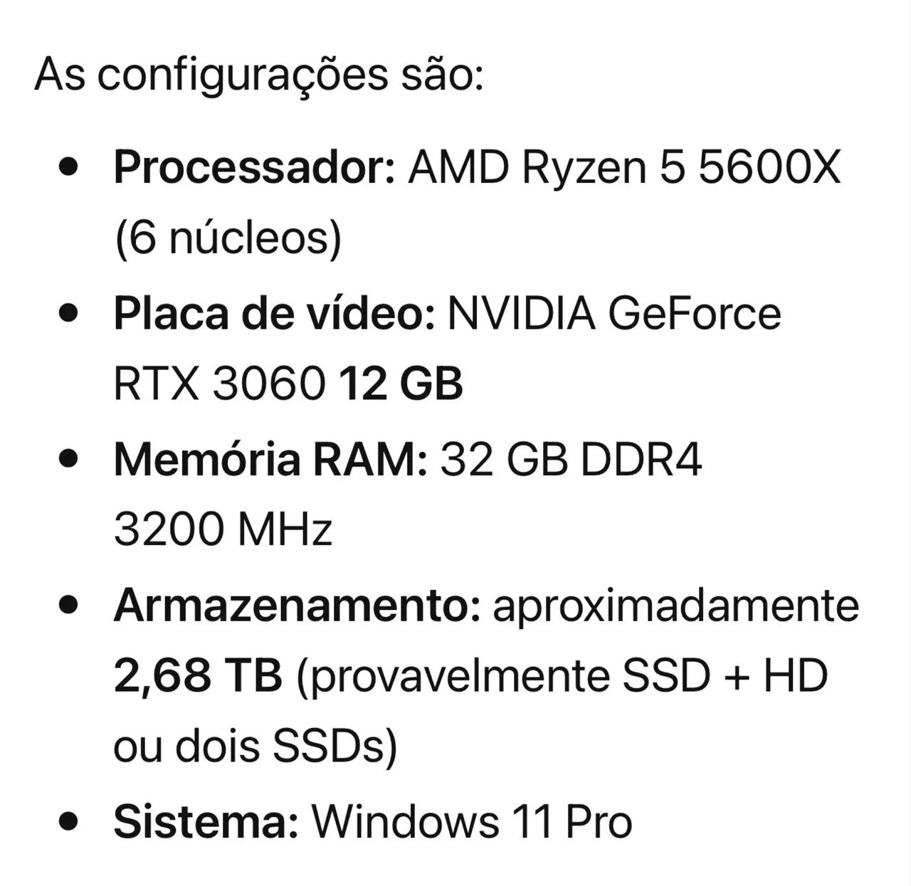 Vendo CPU GAMER