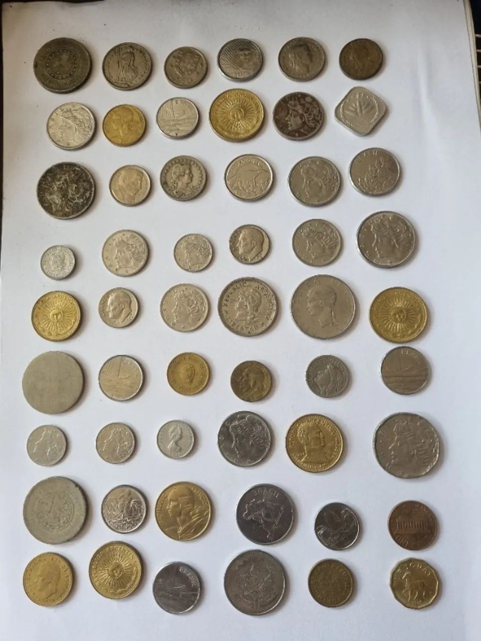 Lote 3 - Coleção de Moedas Antigas Brasileiras e Estrangeiras + Cédulas - Foto 3