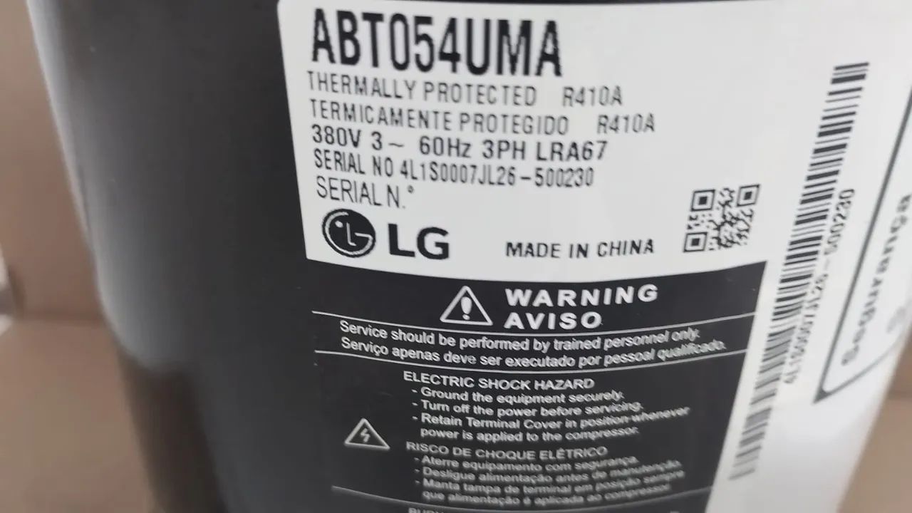 Vendo compressor 5tr 60 bitus,gás 410
