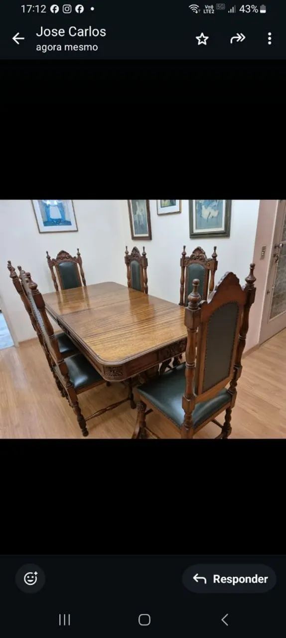 Mesa com 8 cadeiras  - Foto 3