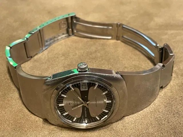 relógio tissot seastar automatic vintage 70's date estado de novo! peça de coleção! 38mm - Foto 2