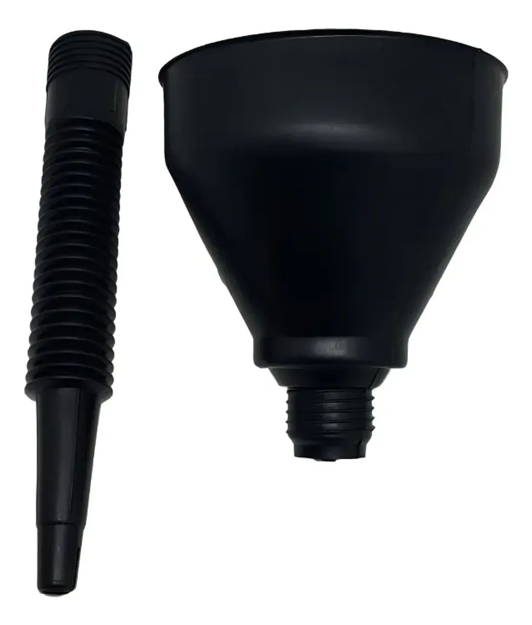 Funil Plástico Flexível 35cm com Peneira para Óleo e Combustível - Foto 2