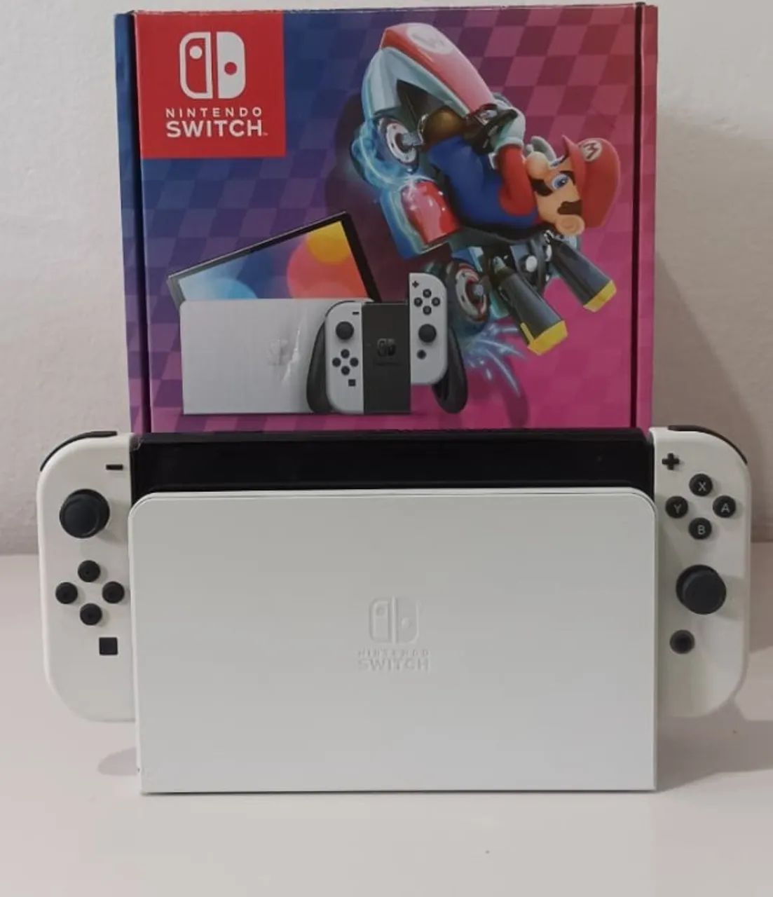 Nintendo Switch Oled (branco) + Jogos  - Foto 4