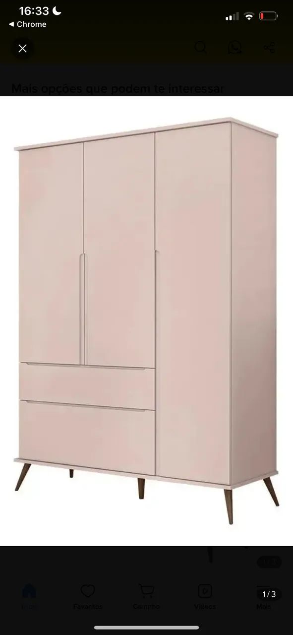 Guarda Roupa Rose 