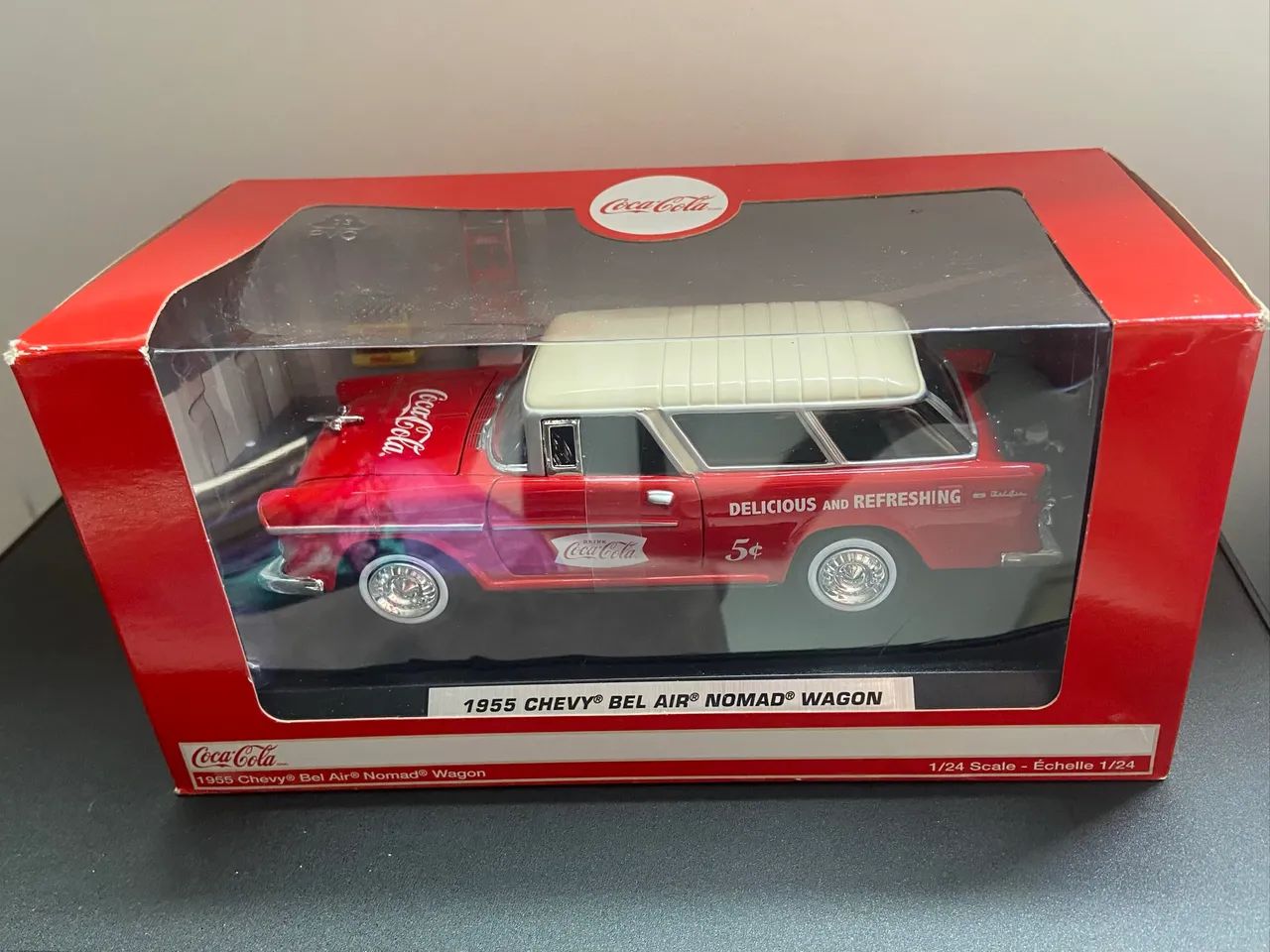 Chevrolet Belair Nomad Wagon 1955 Vermelho Coca Cola 1/24