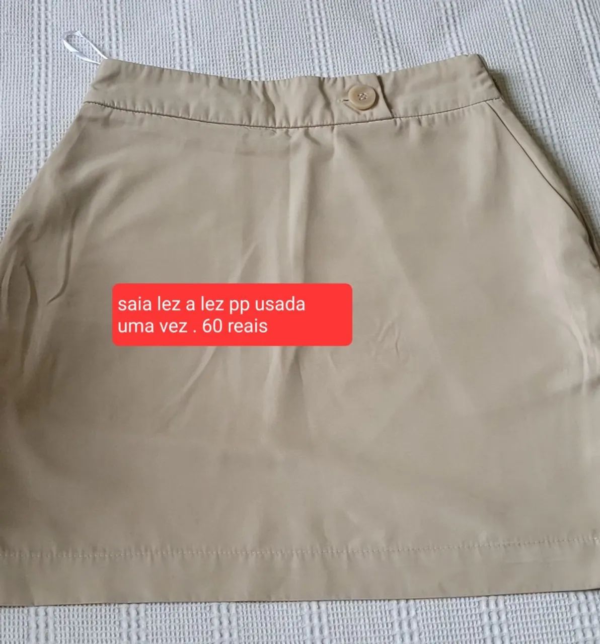 Saia lez a lez pp usada uma vez 