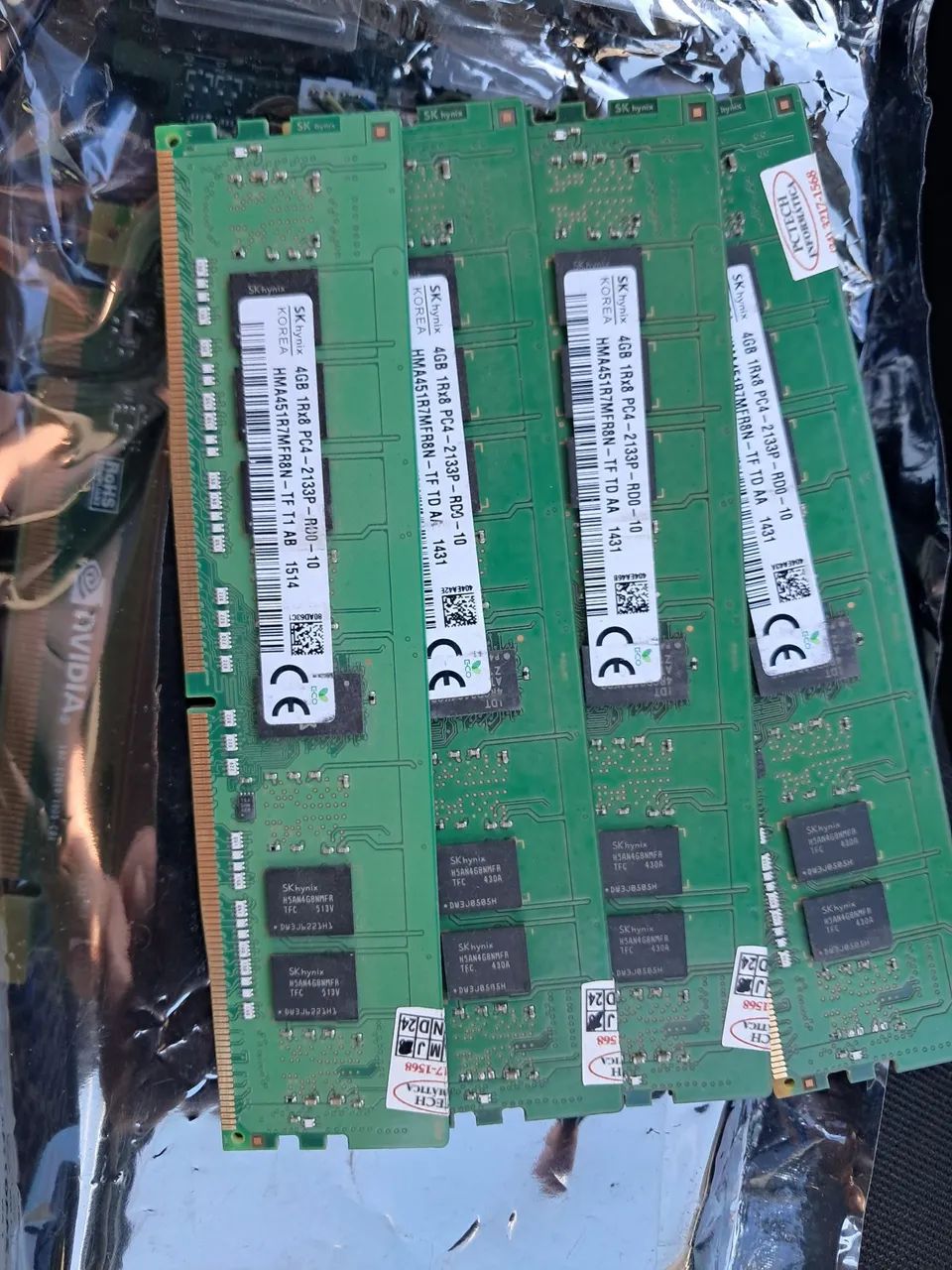 Kit 4 Memoria ddr4 4gb
