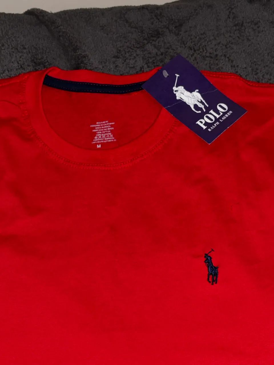 Camisa ralph Lauren vermelha 
