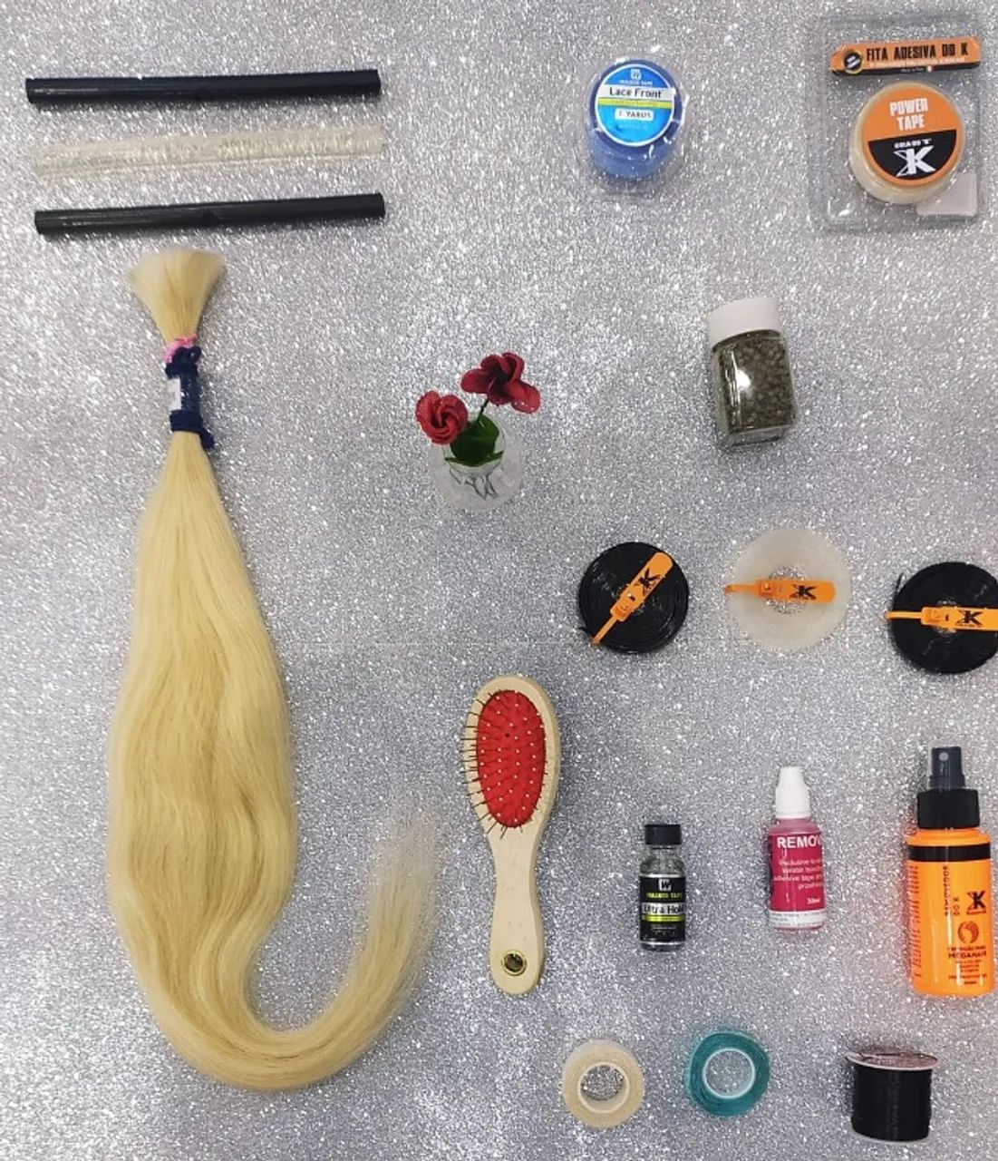 Cabelo Humano 60cm 46g 13,75 Loiro Liso Dh