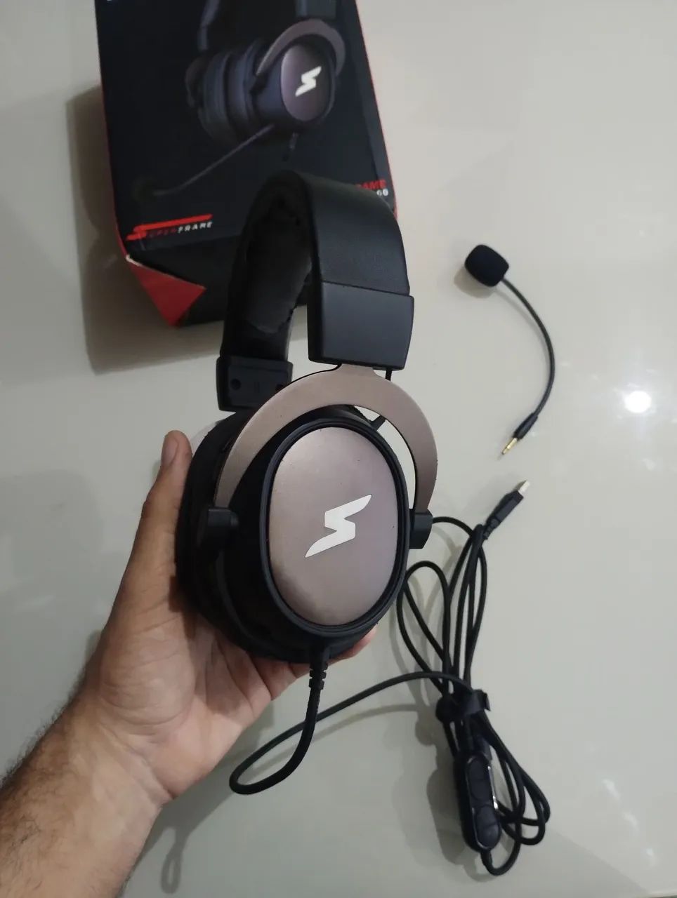 Headset SuperFrame Odin Surround 7.1 (com desgaste) - Foto 3