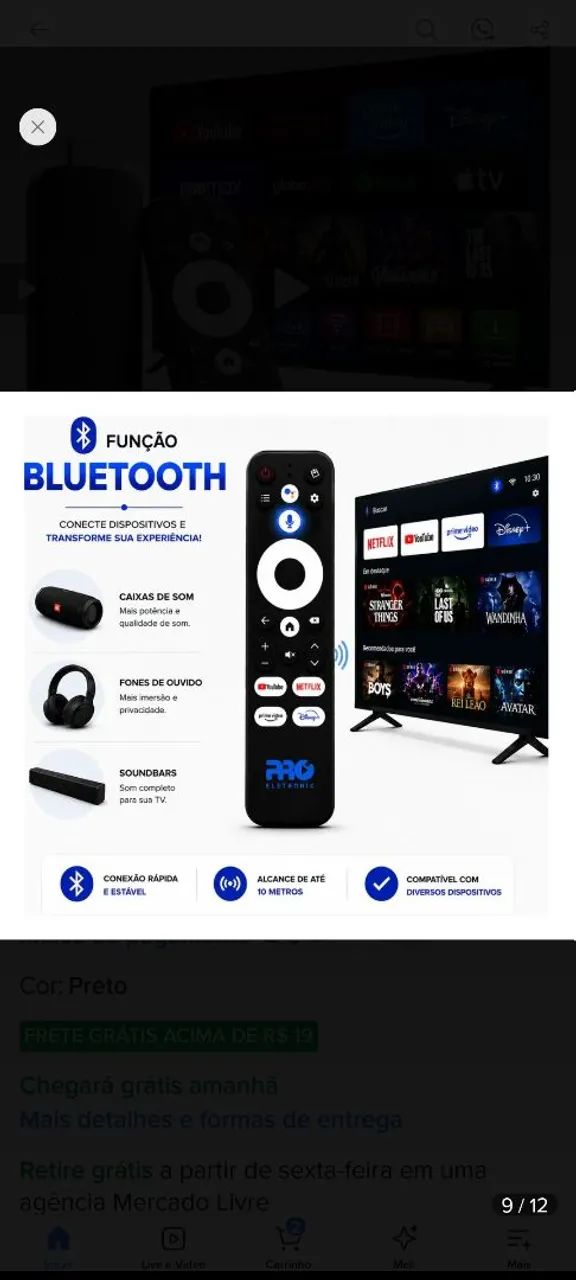 TV Stick Pro 4K Android Proeletronic PROSK1000 - Foto 3