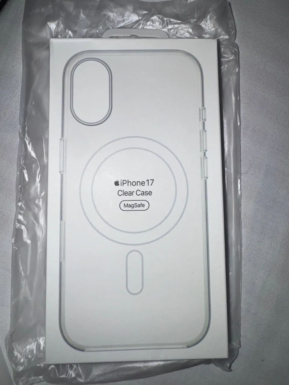 CAPA IPHONE 17 APPLE TRANSPARENTE MAGSAFE ORIGINAL