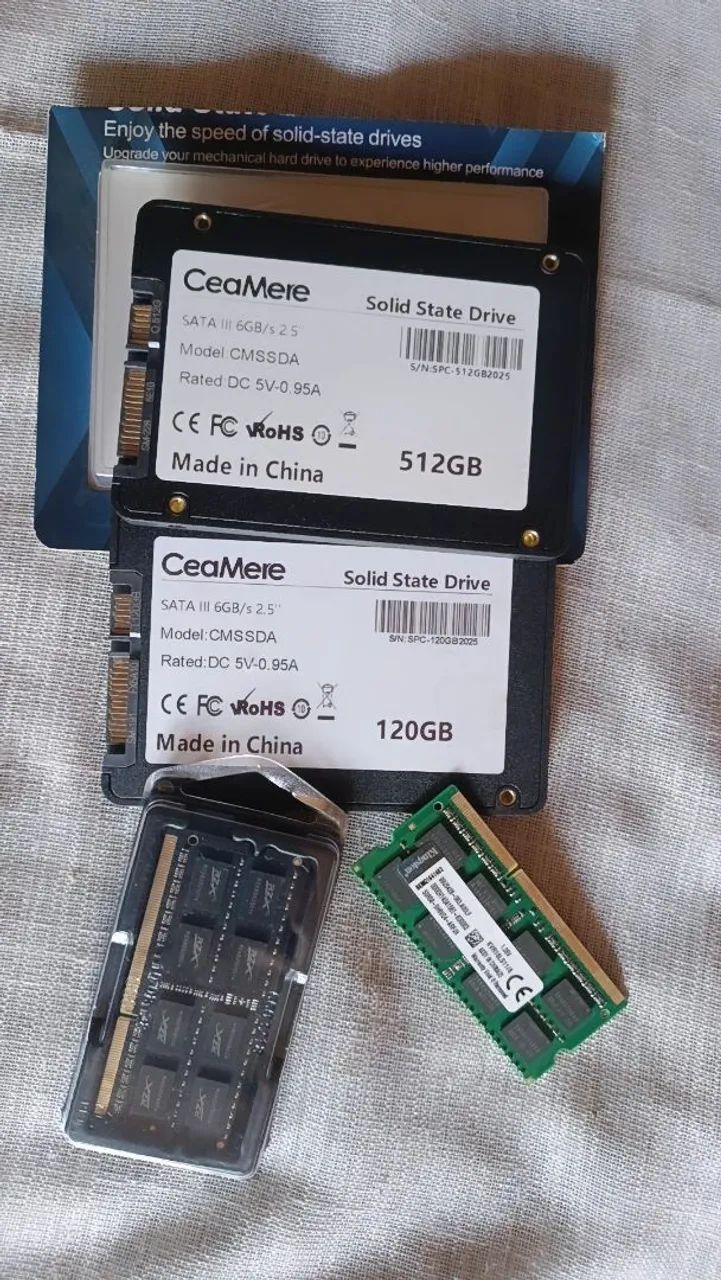 COMBO 2 SSD SATA 512GB+120GBCeaMere 2.5