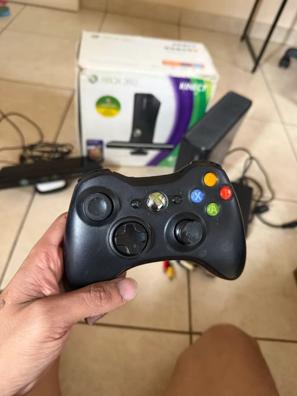 Xbox 360 com kinect *controle com defeito  - Foto 3