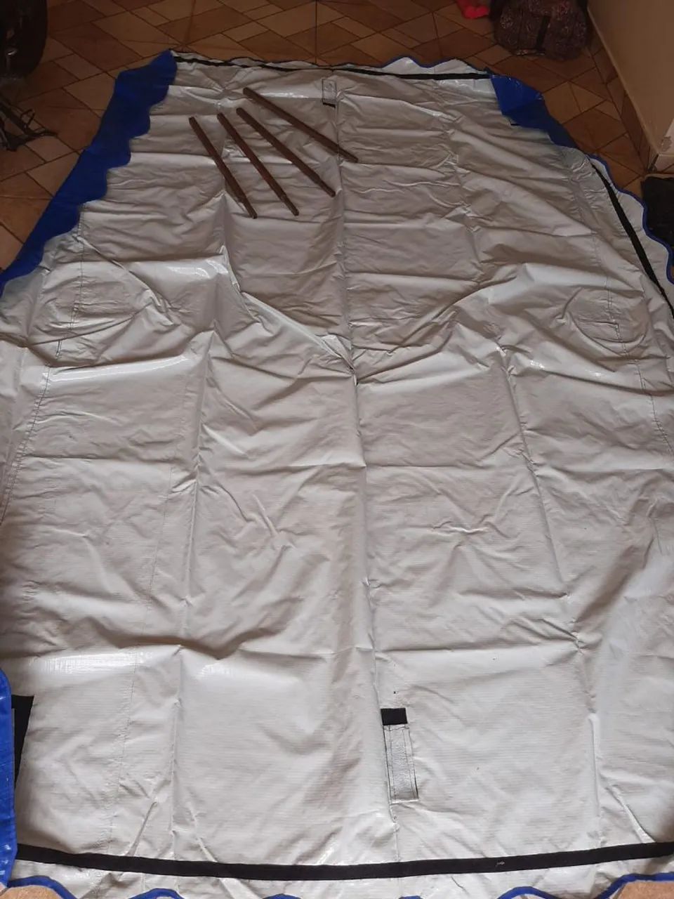 Lona e Cristal com extensor para barraca  de feira ,$250.00 reais  - Foto 2