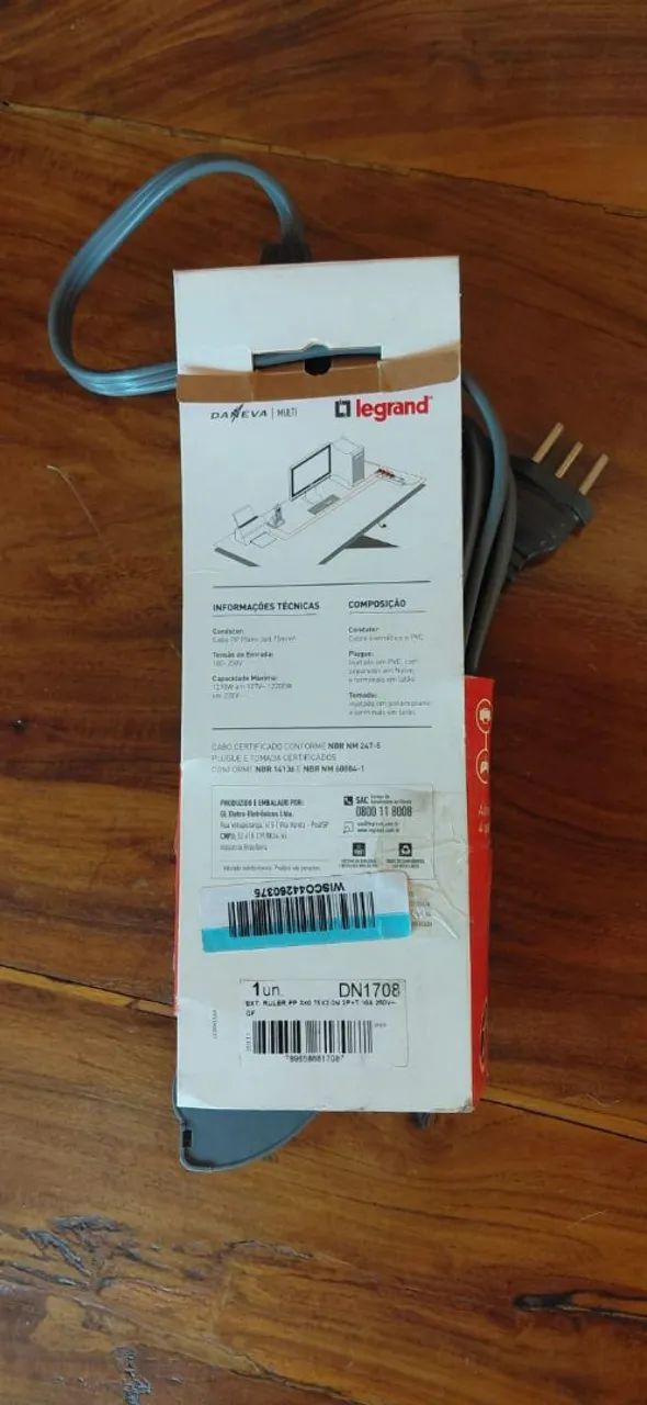 Extensão 3m10A Legrand sem uso - Foto 3