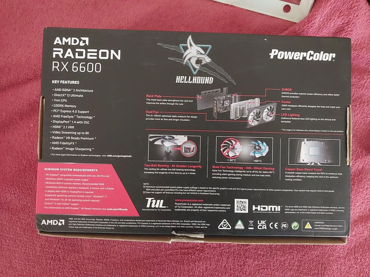Placa de Vídeo PowerColor Hellhound Radeon RX 6600 8GB - Foto 3