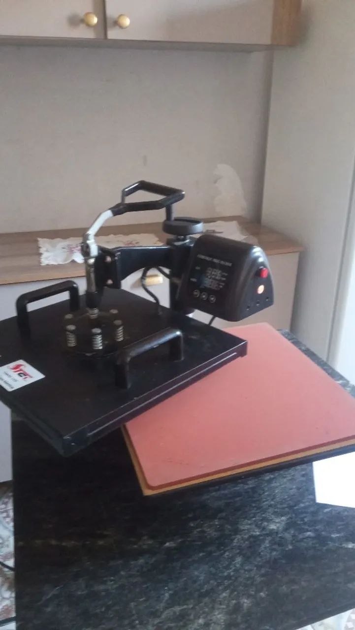 Prensa térmica sublimação 38x38 - Foto 5