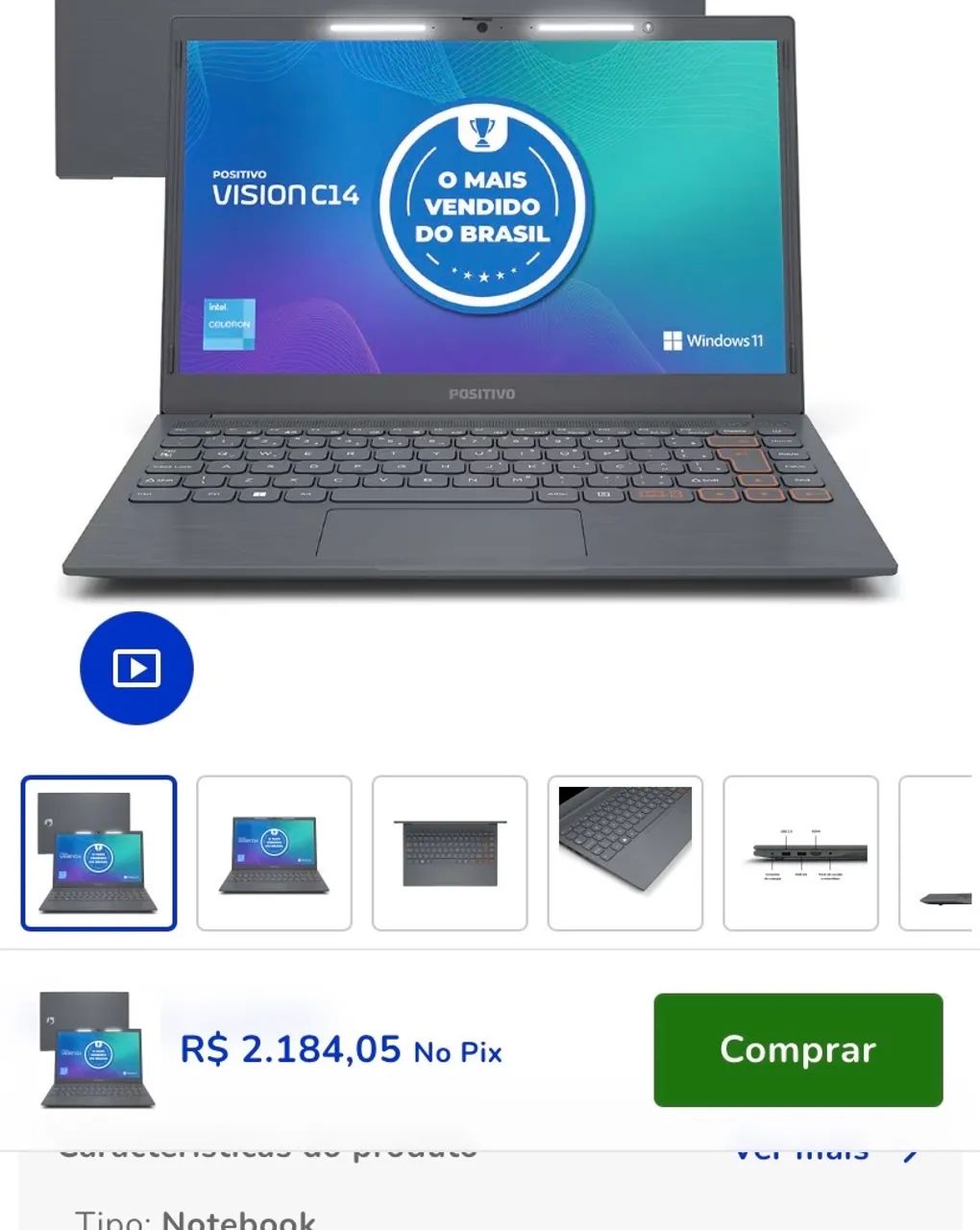 Notebook Positivo Vision C14 - Foto 2