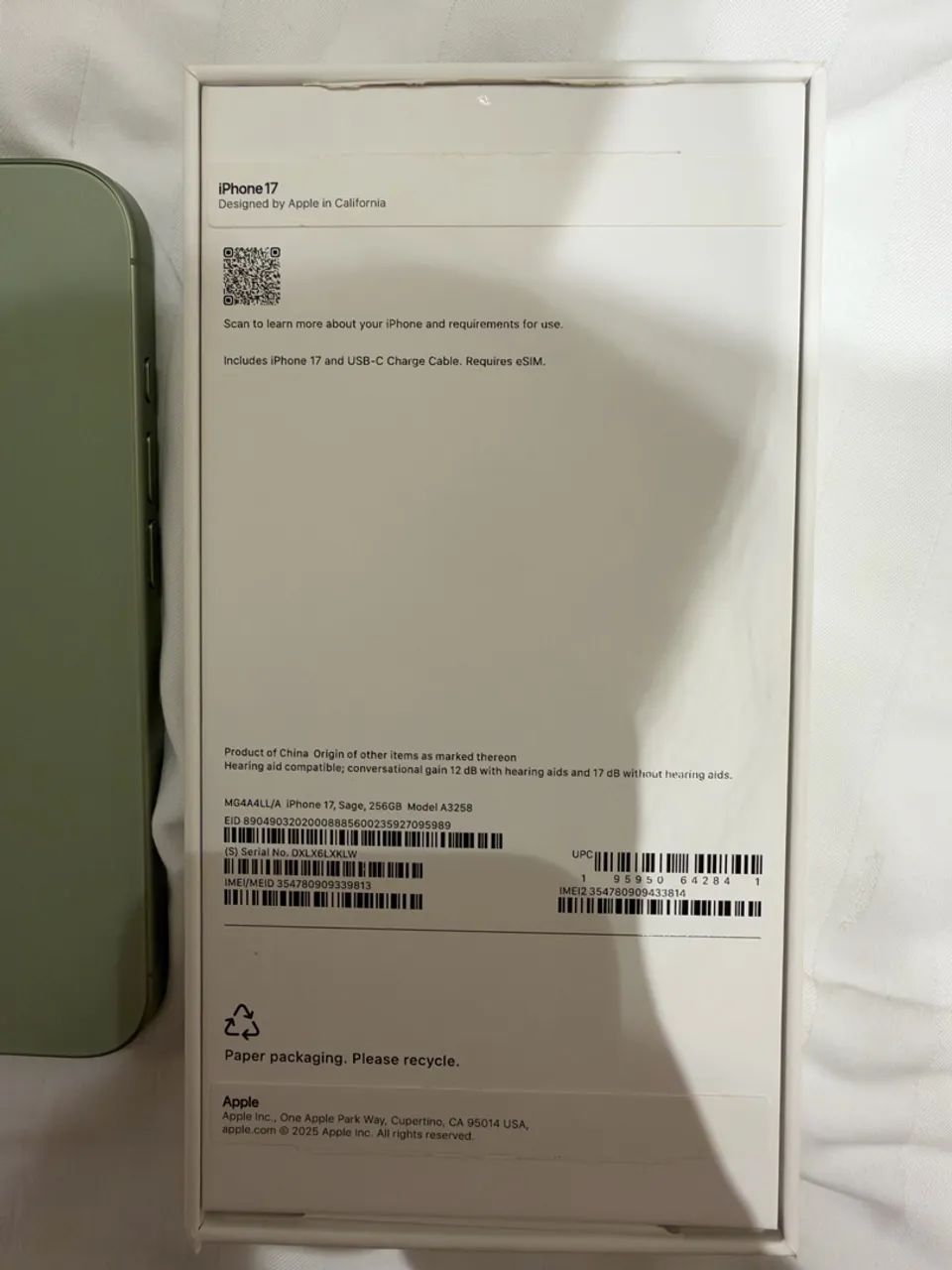 iPhone 17 Verde (Sálvia) | 256 GB | Impecável - Foto 5