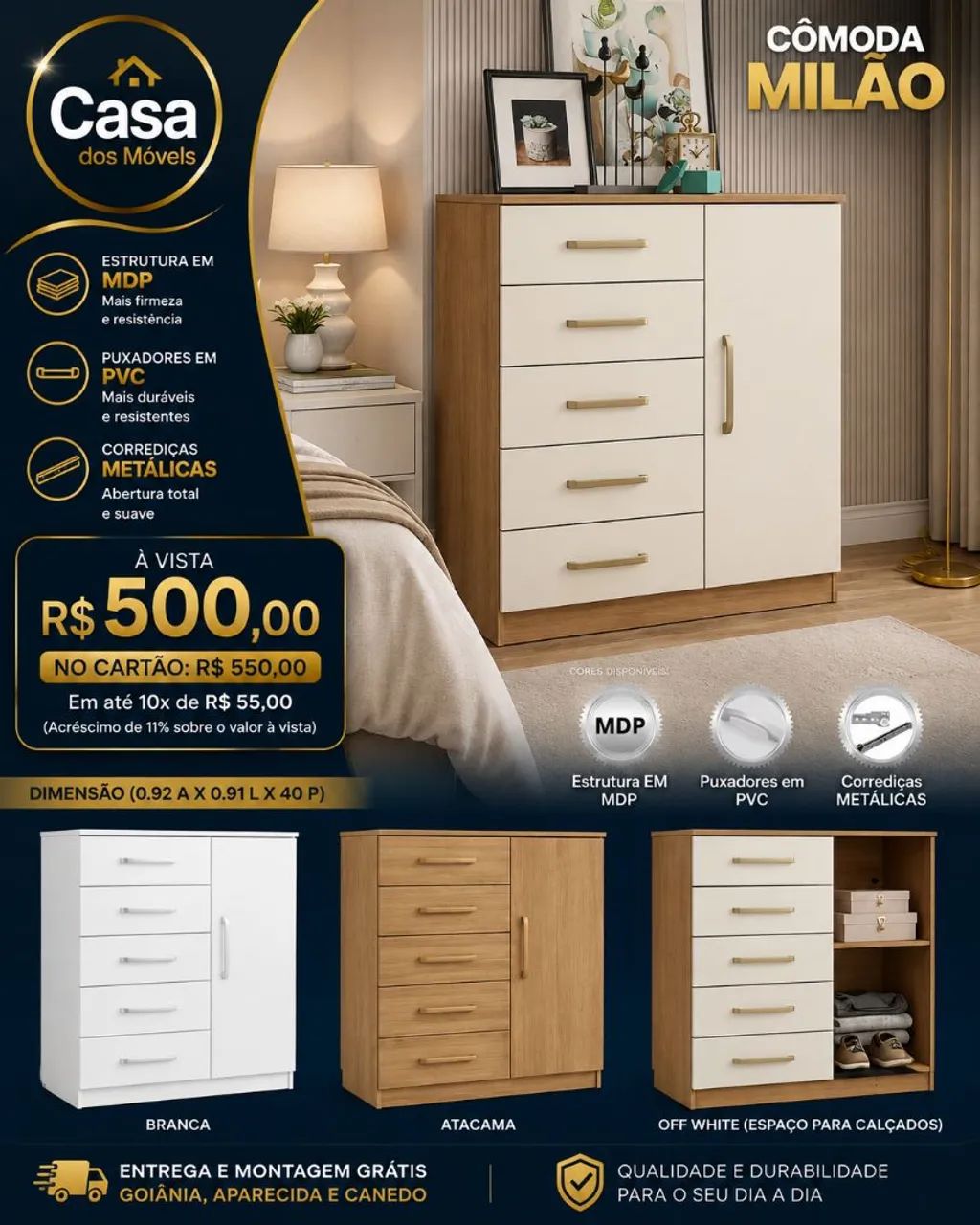 Cômoda Milão 