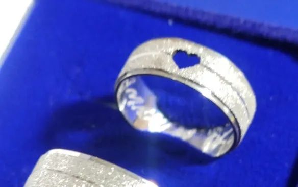 Alianças de Prata Coração 5 mm (Preço de Unidade) - Foto 2