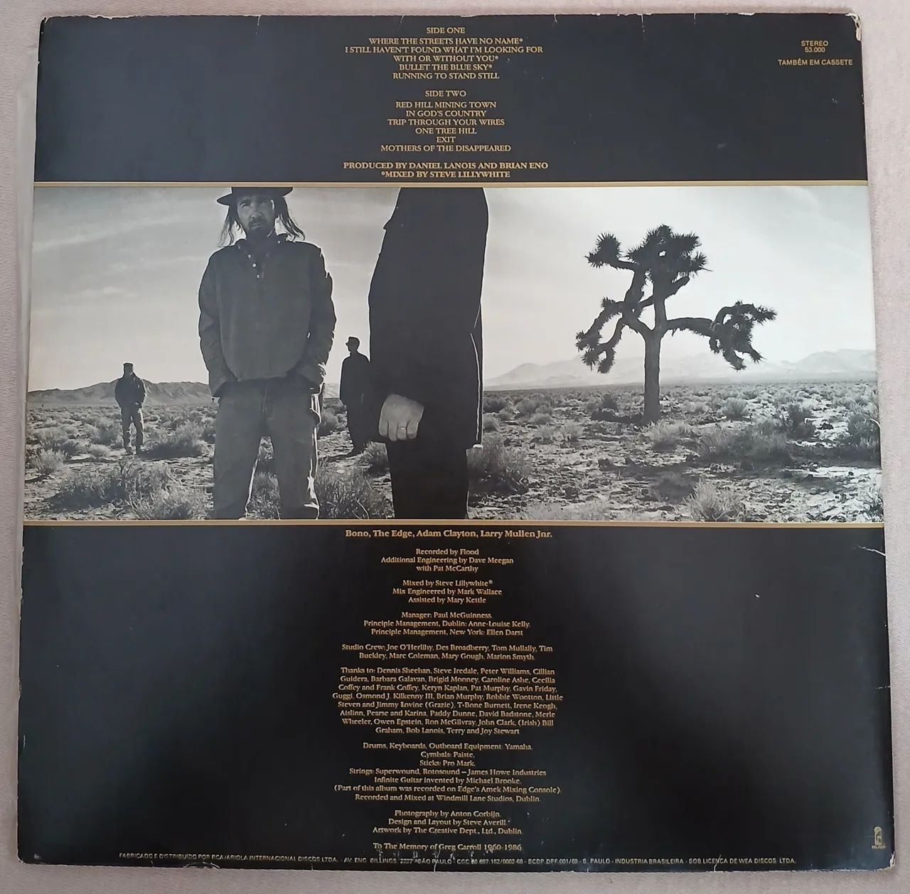 Vendo LP U2 Joshua Tree  - Foto 2