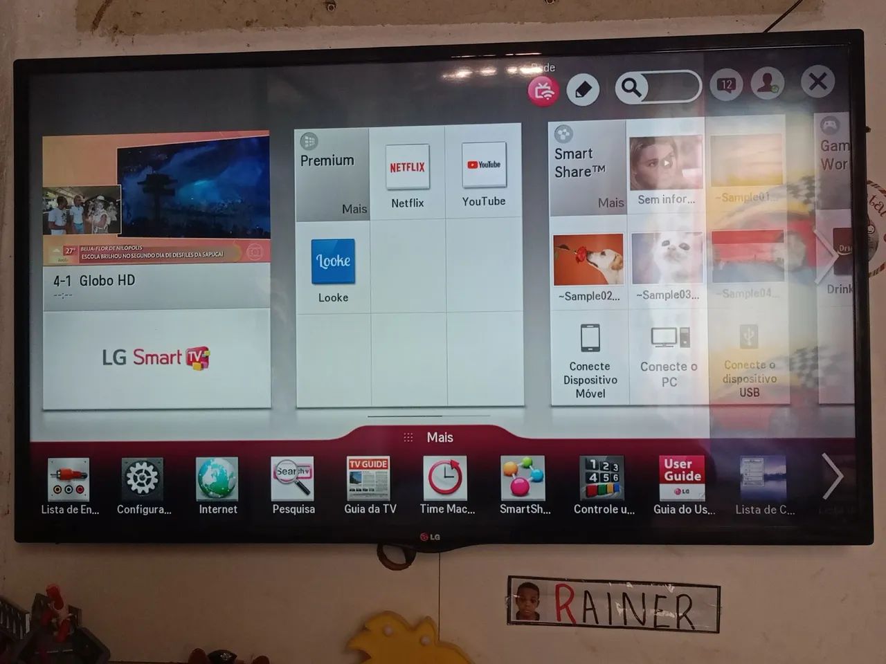 Tv no estado smart 47 polegadas marca LG funcionando bem.. 500 reais  - Foto 3