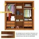 Guarda Roupa Amadeirado Paraty Com Espelho 1m90 - Foto 2