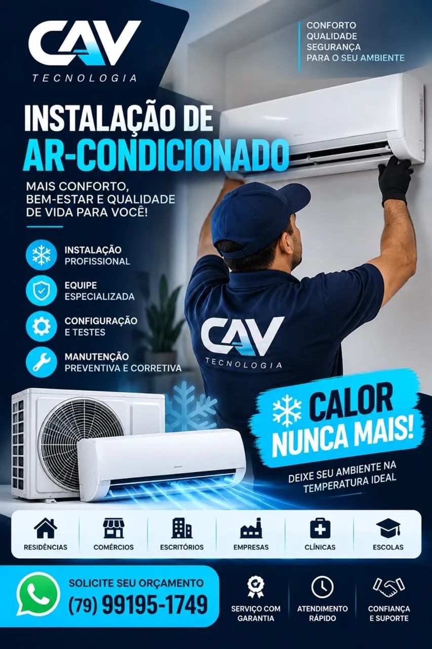 Instalação de ar-condicionado 