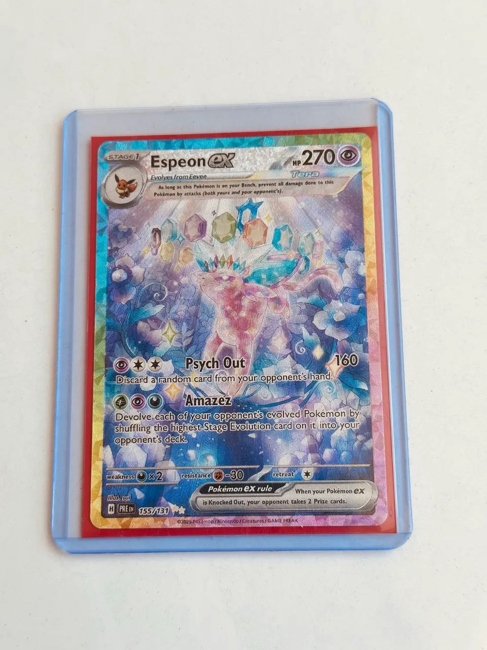 Espeon ex versão americana.