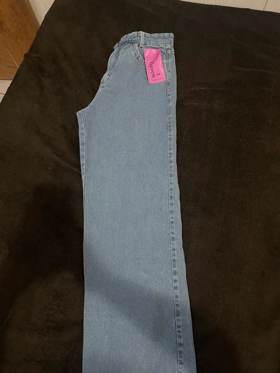 Calça pantalona jeans