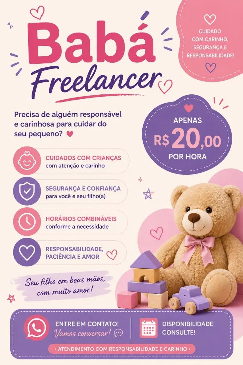 BABÁ DIARISTA DISPONÍVEL 