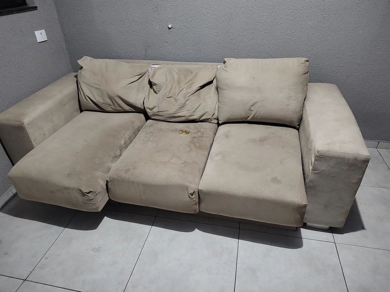 Sofá retrátil 3 lugar