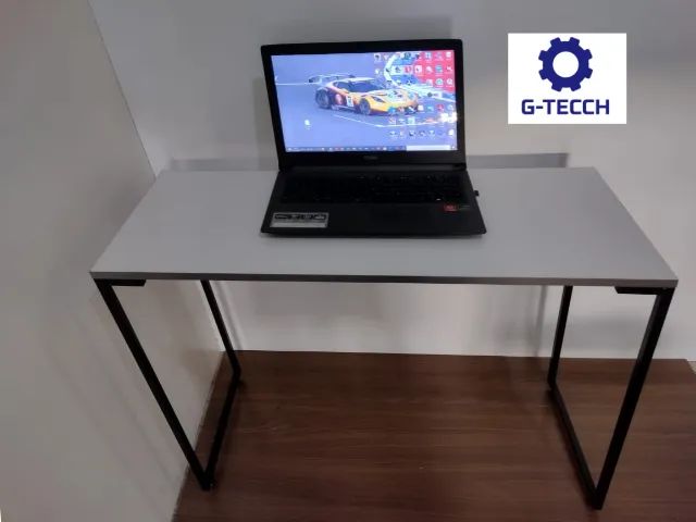 Escrivaninha NOVA Mesa Industrial Multiuso para Notebook Computador de Escritório Estudo - Foto 3