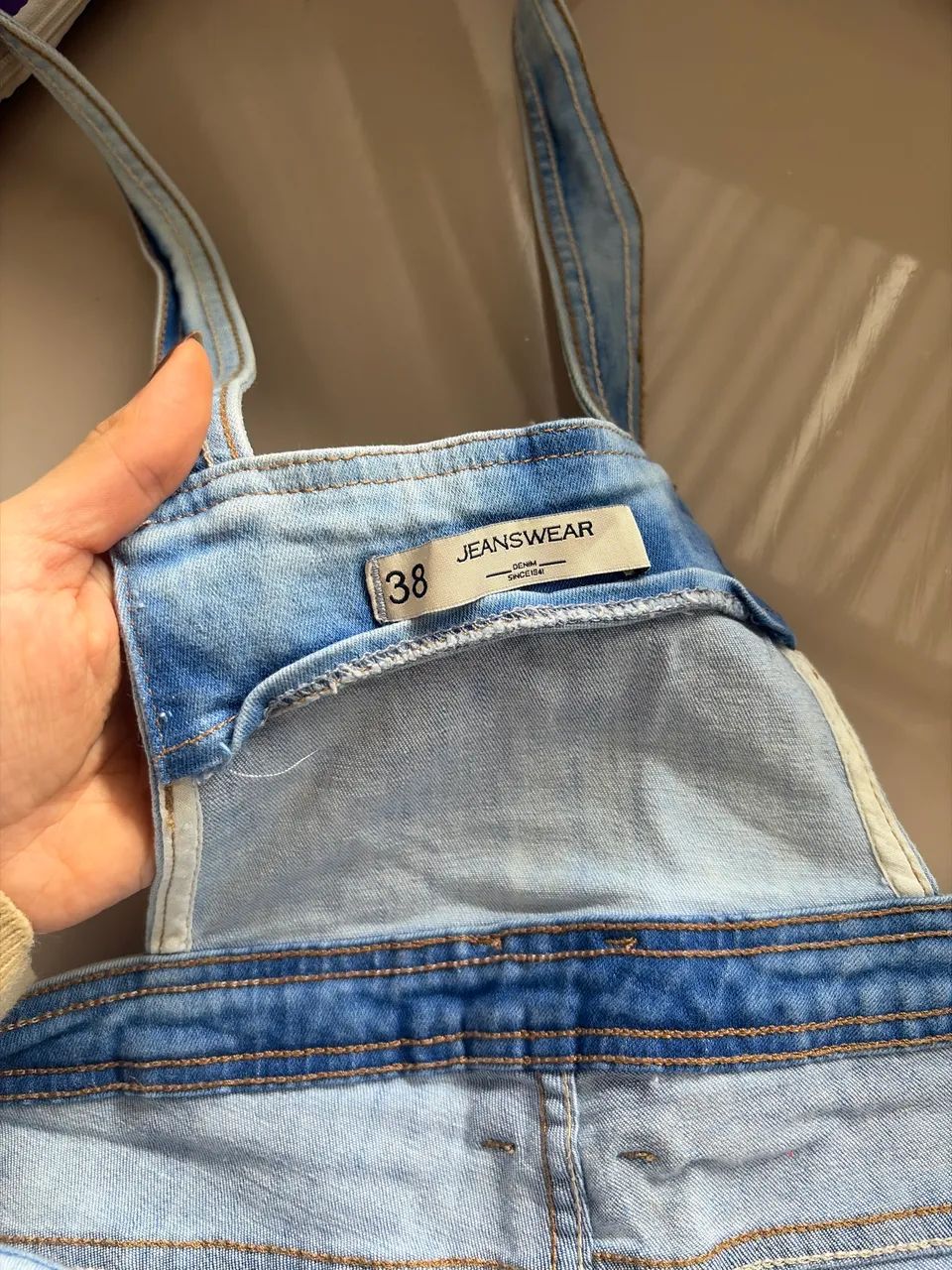 Jardineira Jeans C&A [NOVO n38] - Foto 3